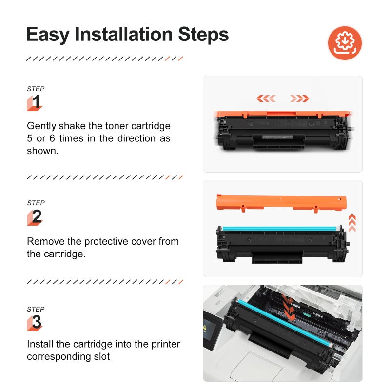 v4ink 4PK Compatible 48A Toner Cartridge Replacement for HP 48A CF248A Toner Cartridge Black Ink for use in HP Pro M15w M15a M16w M16a MFP M29w M29a M28w M28a Printer - Image 5